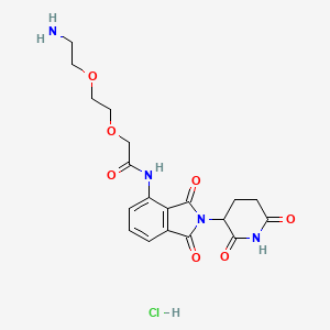 molecular formula C19H23ClN4O7 B15073472 Pomalidomide-PEG2-NH2 hydrochloride 