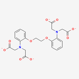 molecular formula C22H20N2O10-4 B15073484 2-[2-[2-[2-[bis(carboxylatomethyl)amino]phenoxy]ethoxy]-N-(carboxylatomethyl)anilino]acetate 