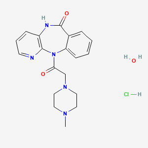 molecular formula C19H24ClN5O3 B15073514 Pirenzepine hcl hydrate 