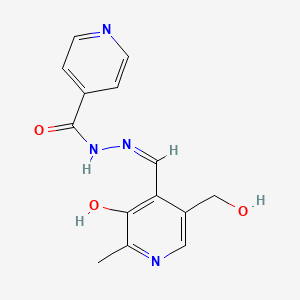 Pyridoxal isonicotinoyl hydrazone, (Z)-