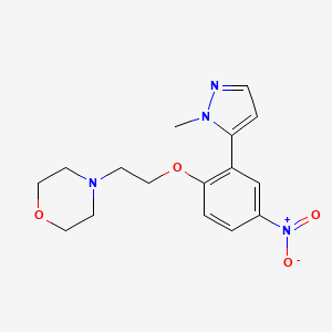 4-{2-[2-(2-methyl-2H-pyrazol-3-yl)-4-nitro-phenoxy]-ethyl}-morpholine