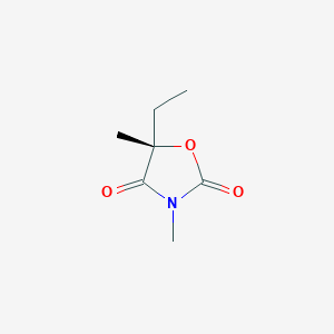 molecular formula C7H11NO3 B15073565 (5S)-5-ethyl-3,5-dimethyl-1,3-oxazolidine-2,4-dione 