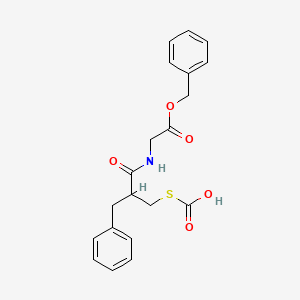 [2-Benzyl-3-oxo-3-[(2-oxo-2-phenylmethoxyethyl)amino]propyl]sulfanylformic acid