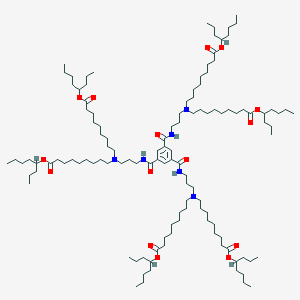 Octan-4-yl 9-[3-[[3,5-bis[3-[bis(9-octan-4-yloxy-9-oxononyl)amino]propylcarbamoyl]benzoyl]amino]propyl-(9-octan-4-yloxy-9-oxononyl)amino]nonanoate