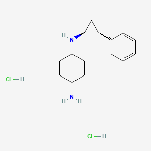 molecular formula C15H24Cl2N2 B15073611 4-N-[(1S,2R)-2-phenylcyclopropyl]cyclohexane-1,4-diamine;dihydrochloride 