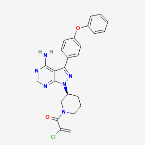 1-[(3S)-3-[4-amino-3-(4-phenoxyphenyl)pyrazolo[3,4-d]pyrimidin-1-yl]piperidin-1-yl]-2-chloroprop-2-en-1-one