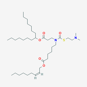 [(Z)-non-2-enyl] 6-[2-(dimethylamino)ethylsulfanylcarbonyl-(3-oxo-3-pentadecan-8-yloxypropyl)amino]hexanoate