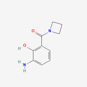 molecular formula C10H12N2O2 B1507366 (3-Amino-2-hydroxyphenyl)(azetidin-1-yl)methanone CAS No. 464913-37-9