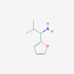 molecular formula C8H13NO B1507367 (S)-1-(2-Furyl)-2-methylpropane-1-amine 