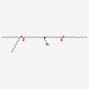 molecular formula C48H95NO5 B15073683 heptadecan-9-yl 10-[2-hydroxyethyl-(8-oxo-8-undecoxyoctyl)amino]decanoate 