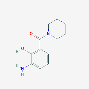 molecular formula C12H16N2O2 B1507369 (3-Amino-2-hydroxyphenyl)(piperidin-1-yl)methanone CAS No. 464913-57-3