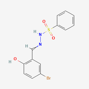 N-[(5-bromo-2-hydroxyphenyl)methylideneamino]benzenesulfonamide