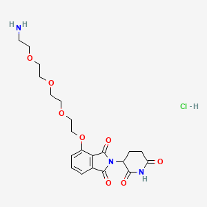 molecular formula C21H28ClN3O8 B15073739 Thalidomide-PEG4-NH2 hydrochloride 