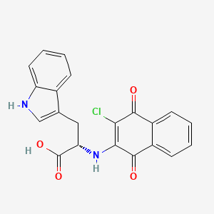 molecular formula C21H15ClN2O4 B15073759 Cl-NQTrp 