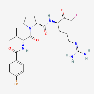 molecular formula C24H34BrFN6O4 B15073797 MALT1 paracaspase inhibitor 3 