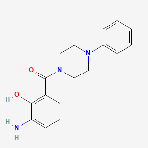 molecular formula C17H19N3O2 B1507380 (3-Amino-2-hydroxyphenyl)(4-phenylpiperazin-1-yl)methanone CAS No. 473734-14-4