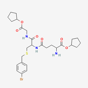 molecular formula C27H38BrN3O6S B15073815 p-BrBzGSH(Cp)2 