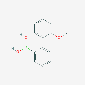 molecular formula C13H13BO3 B1507383 (2'-Methoxy-[1,1'-biphenyl]-2-yl)boronic acid 