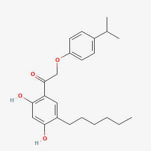 1-(5-Hexyl-2,4-dihydroxyphenyl)-2-(4-isopropylphenoxy)ethan-1-one