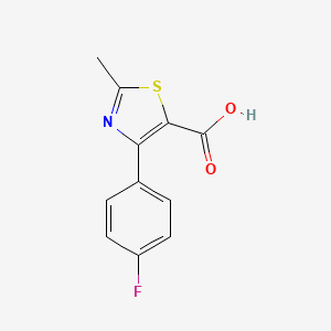 molecular formula C11H8FNO2S B1507403 2-Methyl-4-(4-fluorophenyl)thiazole-5-carboxylic acid 