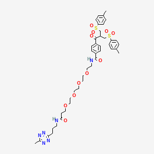 molecular formula C42H54N6O11S2 B15074047 Bis-sulfone-PEG4-Tetrazine 