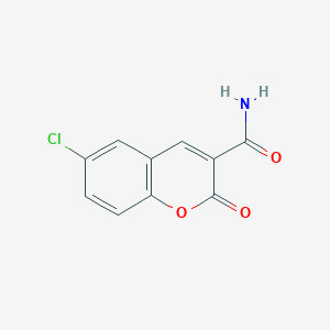 6-chloro-2-oxo-2H-chromene-3-carboxamide