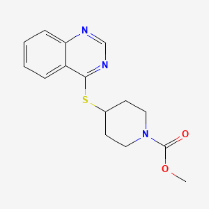 Methyl 4-(quinazolin-4-ylthio)piperidine-1-carboxylate