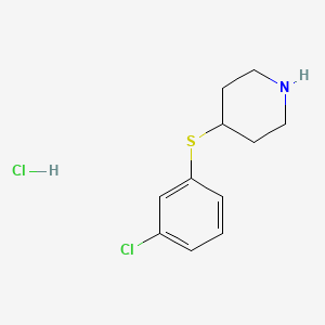 4-[(3-Chlorophenyl)sulfanyl]piperidine hydrochloride