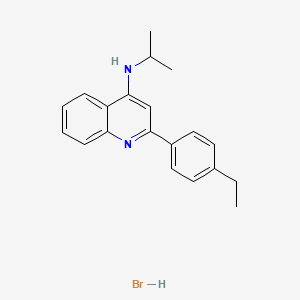 2-(4-Ethylphenyl)-N-isopropyl-4-quinolinamine hydrobromide