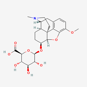 (2S,3S,4S,5R,6R)-6-[[(4R,4aR,7S,7aR,12bS)-9-methoxy-3-methyl-2,4,4a,5,6,7,7a,13-octahydro-1H-4,12-methanobenzofuro[3,2-e]isoquinolin-7-yl]oxy]-3,4,5-trihydroxyoxane-2-carboxylic acid