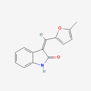 molecular formula C14H11NO2 B15074152 3-((5-Methylfuran-2-yl)methylene)indolin-2-one 