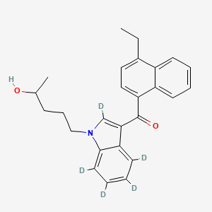 molecular formula C26H27NO2 B15074159 JWH-210 (Indole-d5) 4-Hydroxypentyl 