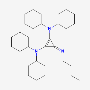 1-Butyl-2,3-bis(dicyclohexylamino)cyclopropenimine