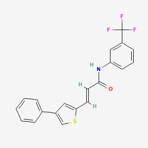 3-(4-Phenyl-2-thienyl)-N-(3-(trifluoromethyl)phenyl)-2-propenamide