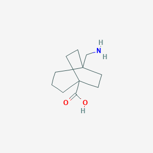 molecular formula C11H19NO2 B15074251 5-(Aminomethyl)bicyclo[3.2.2]nonane-1-carboxylic acid 