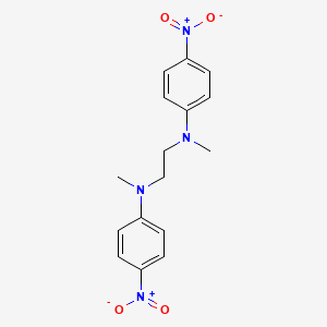 molecular formula C16H18N4O4 B15074266 N,N'-dimethyl-N,N'-bis(4-nitrophenyl)ethane-1,2-diamine CAS No. 127988-51-6