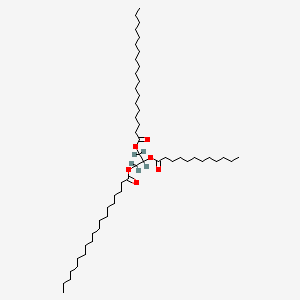 molecular formula C53H102O6 B15074286 1,3-Dinonadecanoyl-2-dodecanoyl-glycerol (d5) 