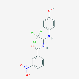 3-nitro-N-{2,2,2-trichloro-1-[(4-methoxyphenyl)amino]ethyl}benzamide