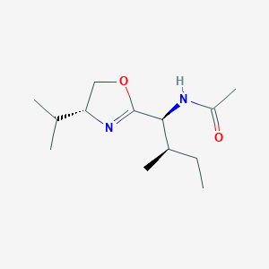 N-((1S,2R)-1-((R)-4-Isopropyl-4,5-dihydrooxazol-2-yl)-2-methylbutyl)acetamide