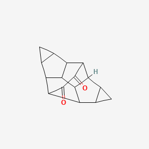 molecular formula C16H16O2 B15074331 heptacyclo[7.7.0.02,13.03,8.04,12.05,7.014,16]hexadecane-10,11-dione CAS No. 68217-20-9