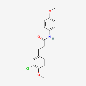 molecular formula C17H18ClNO3 B15074336 3-(3-chloro-4-methoxyphenyl)-N-(4-methoxyphenyl)propanamide CAS No. 853314-80-4