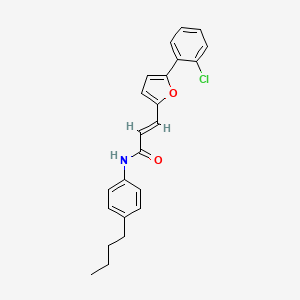 N-(4-Butylphenyl)-3-(5-(2-chlorophenyl)-2-furyl)-2-propenamide