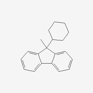 molecular formula C20H22 B15074393 9-Cyclohexyl-9-methylfluorene CAS No. 82571-47-9