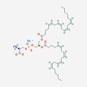 Sodium (2S,8R,15Z,18Z,21Z,24Z)-2-azaniumyl-8-{[(5Z,8Z,11Z,14Z)-icosa-5,8,11,14-tetraenoyl]oxy}-5-oxido-5,11-dioxo-4,6,10-trioxa-5lambda~5~-phosphatriaconta-15,18,21,24-tetraen-1-oate