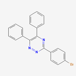 molecular formula C21H14BrN3 B15074422 3-(4-Bromophenyl)-5,6-diphenyl-1,2,4-triazine CAS No. 94872-87-4