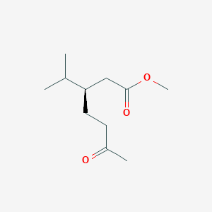 molecular formula C11H20O3 B15074429 methyl (3R)-3-isopropyl-6-oxoheptanoate 