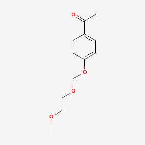 molecular formula C12H16O4 B15074436 Ethanone, 1-[4-[(2-methoxyethoxy)methoxy]phenyl]- CAS No. 84775-31-5