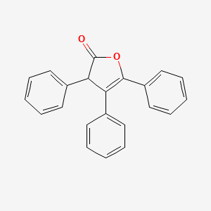 molecular formula C22H16O2 B15074456 3,4,5-Triphenyl-2(3H)-furanone CAS No. 116435-28-0