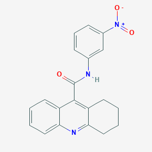 molecular formula C20H17N3O3 B15074467 N-(3-nitrophenyl)-1,2,3,4-tetrahydro-9-acridinecarboxamide CAS No. 324053-82-9