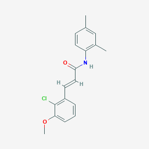 3-(2-Chloro-3-methoxyphenyl)-N-(2,4-dimethylphenyl)-2-propenamide